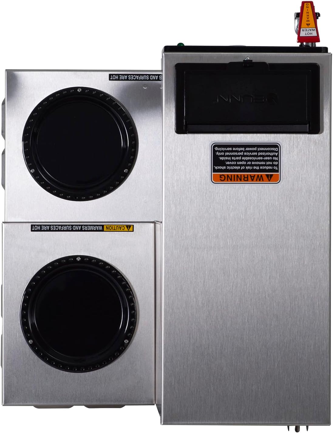 Bunn 12950.0212 CWTF15-3 Automatic Commercial Coffee Brewer with 3 Lower Warmers (120V)