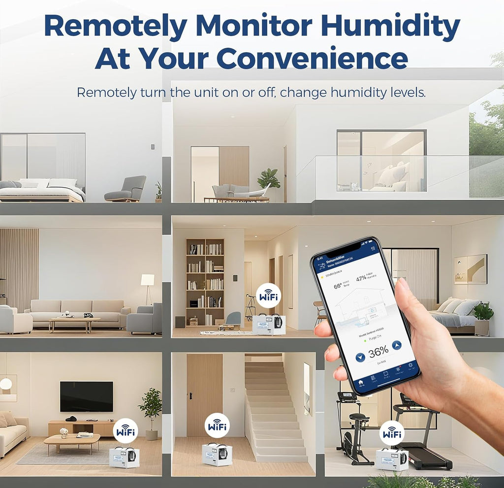 ALORAIR 120 PPD Wi-Fi Dehumidifier for Crawl Space, Basement, and Commercial Use, 2026 Energy Star APP Control, Auto-Defrost Crawlspace Dehumidifiers