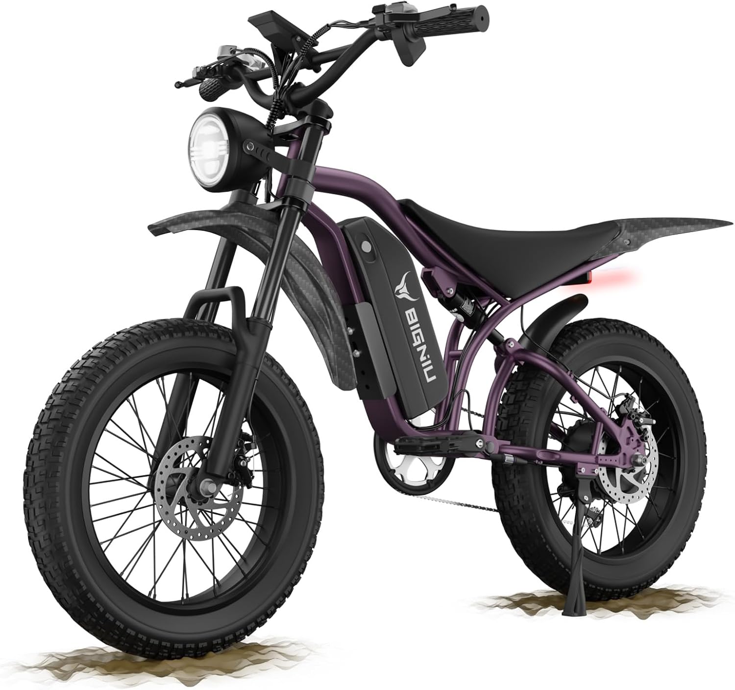 BIGNIU BG-S Electric Bike for Adults – 20'x4.5' Fat Tire, 1200W Motor, 48V 15Ah Battery, 7-Speed, Dual Disc Brakes for Off-Road and City Riding