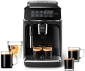 Philips 3200 Series Fully Automatic Espresso Machine, Classic Milk Frother, 4 Coffee Varieties, Intuitive Touch Display, 100% Ceramic Grinder, AquaClean Filter, Aroma Seal, Black (EP3221/44)
