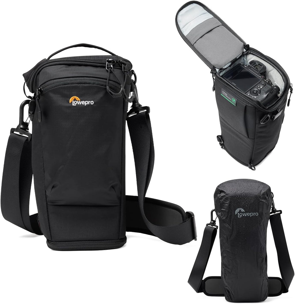 Lowepro ProTactic TLZ 75 Slim AW III Toploader Camera Bag, Camera Case for DSLR, Mirrorless, Vol. 4.5L, Dim: 14.57x4.13x5.5in for Cameras w/Lens attached, Modular Shoulder Bag, for Photographer/Video