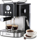 Espresso Machine 20 Bar, Professtional Espresso Coffee Maker with Milk Frother Steam Wand for Latte, Cappuccino, Espresso Maker with 1.8L Removable Water Tank, Gift for Dad or Mom
