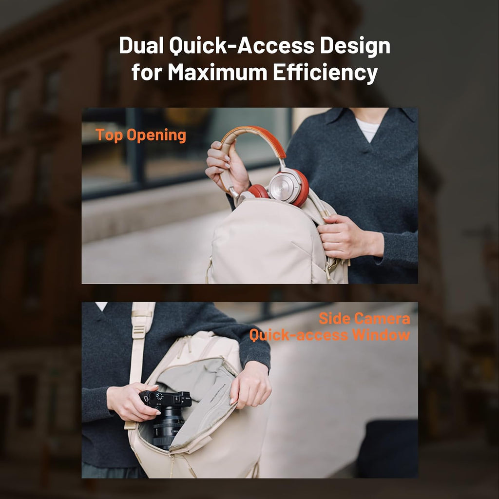 PGYTECH OneGo Lite 22L Camera Backpack DSLR/Mirrorless Bag for Sony/Canon, Photography Pack for 16' Laptop, Forest Green