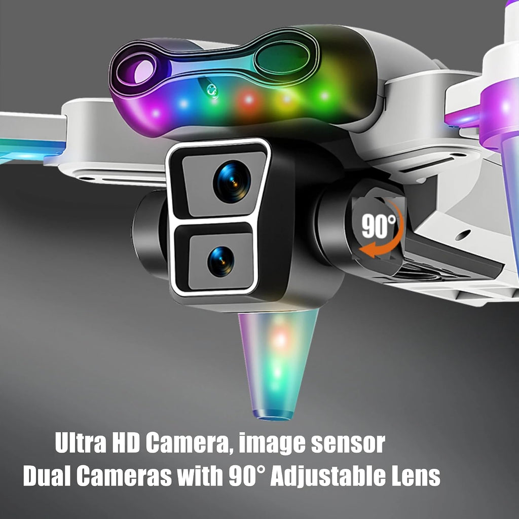 Drones for Kids 8-12 – Drone with camera for kids & Beginners,Kids drone with Fancy LED Lights, 4.3' Built-In FPV Screen, Three Batteries, Perfect Holiday & Birthday Gift, Indoor & Outdoor Quadcopter Toy