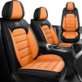 Car Seat Cover Fit for Dodge Charger 2006-2024,Compatible Airbag Non-Slip Waterproof Seat Cover,Car Seat Protector Premium Interior (Standard 2 Seats,Black Orange)