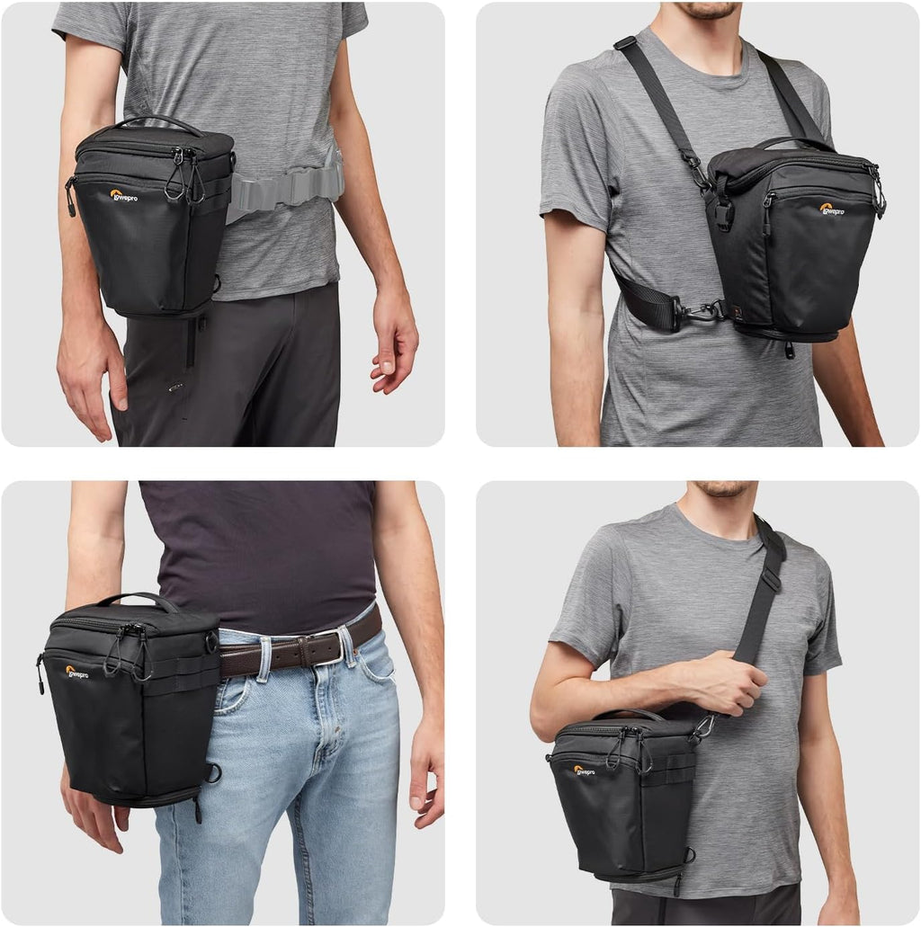 Lowepro ProTactic TLZ 70 Pro AW III Toploader Camera Bag, Camera Case for DSLR, Mirrorless, Vol.5L Dim: 12.x5.51x6.3in, for Cameras w/Lens attached, Modular Shoulder Bag, for Photographer/Videographer