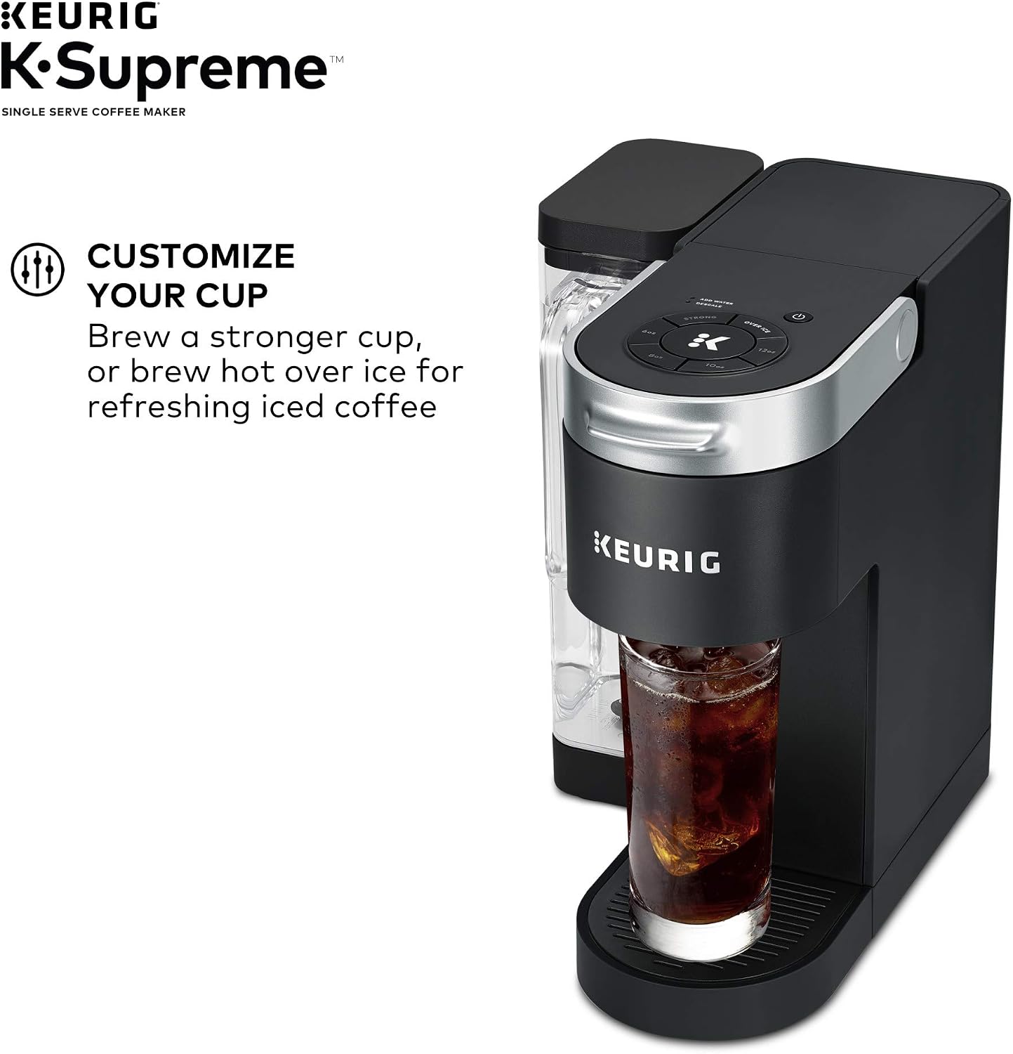 Keurig K-Supreme Single Serve Coffee Maker with Dunkin' Original Blend Medium Roast, 60 K-Cup Pods