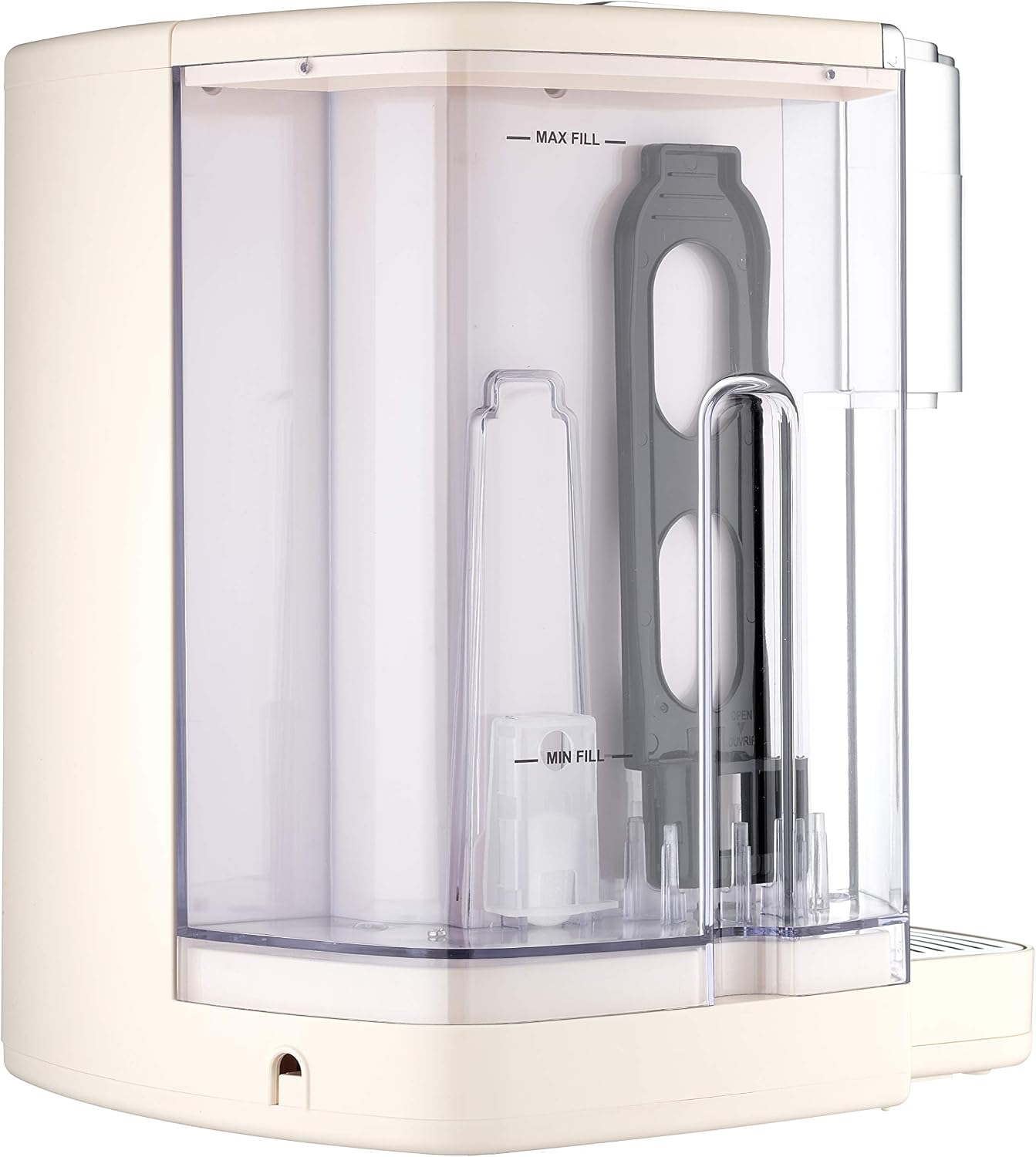 Cuisinart Coffee Maker, Single Serve 72-Ounce Reservoir Coffee Machine, Programmable Brewing & Hot Water Dispenser, Stainless Steel, Cream