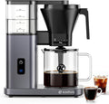Kismile 8 Cup Drip Coffee Maker Machine, Pour Over Coffee Brew with 3s Instant Heat 197-205℉, Removable Water Tank, Adjustable Flow Control, Deep Cold Brew & Keep Warm 40 Min (starrygray)