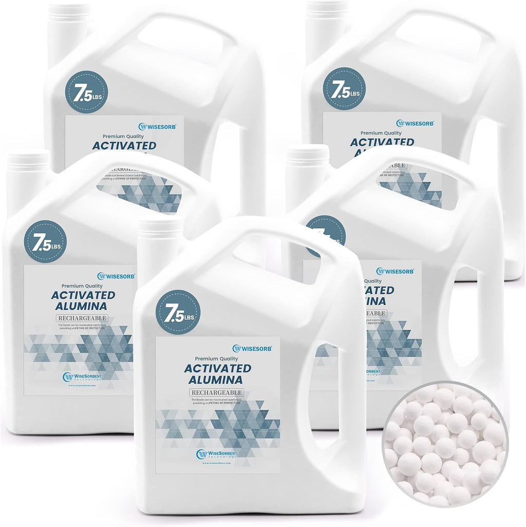 Wisesorb 37.5 LBS Activated Alumina, Alumina Desiccant Great for Filament Drying, Reusable Dessicant Dehumidifiers Desiccant Moisture Absorber Prevent Wet Filament