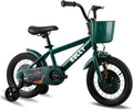 RULLY Dinosaur Kids Bike for Ages 2-7 Years Old Boys, 12 14 16 Inch BMX Style Kid's Bikes with Training Wheels, Children Bicycle for Kids and Toddler, Multiple Colors