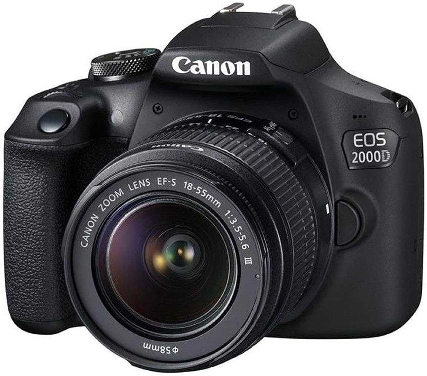 Canon EOS 2000D / Rebel T7 DSLR Camera with 18-55mm Lens + Creative Filter Set, EOS Camera Bag + Sandisk Ultra 64GB Card + Electronics Cleaning Set, and More (International Model) (Renewed)