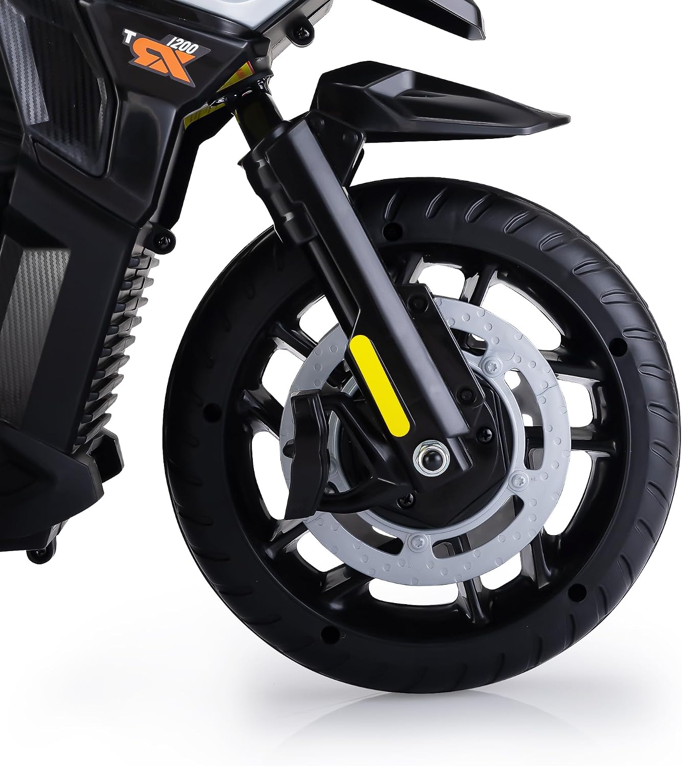 TOBBI 12V Electric Motorcycle for Kids Ride on Toys Toddler Motorbike Battery Powered Off-Road Dirt Bikes w/Music/Headlights/Training Wheels, Gifts for Boys & Girls, Silver
