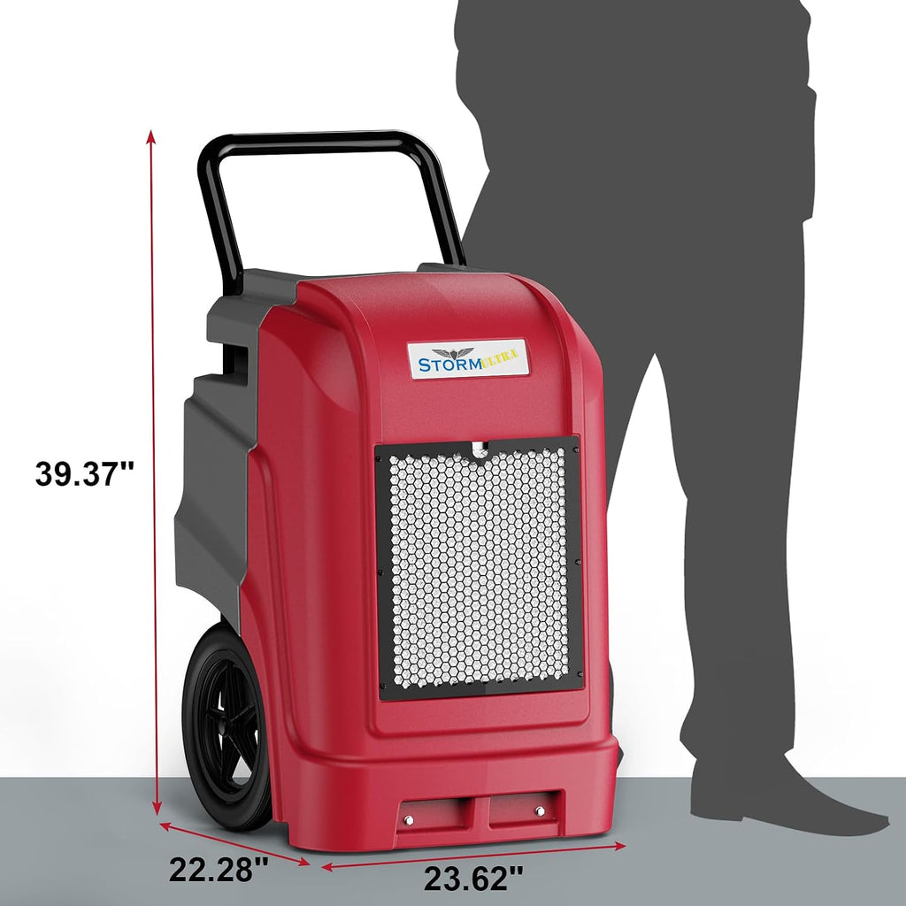 ALORAIR 190 PPD LGR Commercial Dehumidifier with Pump & Drain Hose, Smart APP Control up to 2,600 Sq.Ft Industrial Dehu for Home, Water Damage Restore, Basements, Job Sites, 5 Years Limited Warranty