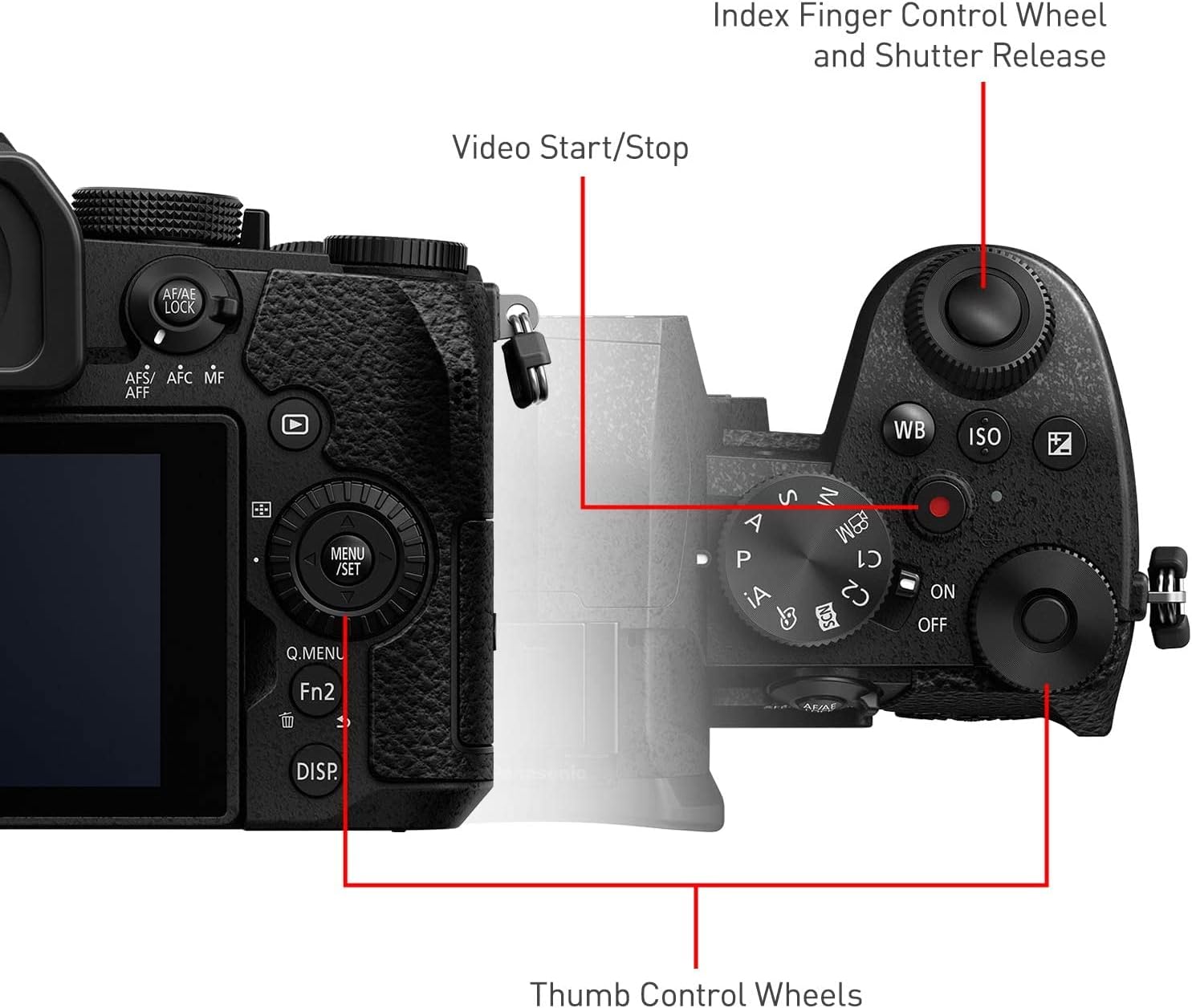 Panasonic LUMIX G95D 20.3 Megapixel Mirrorless Camera, 12-60mm F3.5-5.6 Micro Four Thirds Lens, 5-Axis Dual I.S. 2, 4K 24p 30p Video, Pre-Installed V-Log L, 3' OLED Touchscreen - DC-G95DMK(Black)