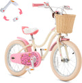 RoyalBaby Girls Bike, Stargirl EZ Kids Bike Balance and Pedal Bicycle with Basket and Dual Handbrake, 12 14 16 18 Inch Toddlers to Big Kids 3-8 Years, Multiple Colors