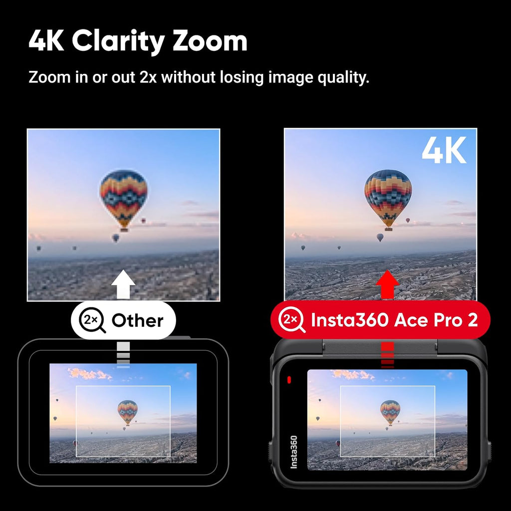 Insta360 Ace Pro 2 Dual Battery Bundle -8K Waterproof Action Camera Co-Engineered with Leica, 1/1.3' Sensor, Dual AI Chip, Leading Low Light, Superior Audio, Flip Screen & AI Editing for Motorcycling