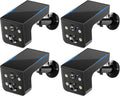 Thybro Solar Outdoor Wireless Camera 4 PCS - 2K HD, AI Motion Detection, Easy Setup, WiFi, Color Night,Outdoor Surveillance for Yard & Driveway, Black