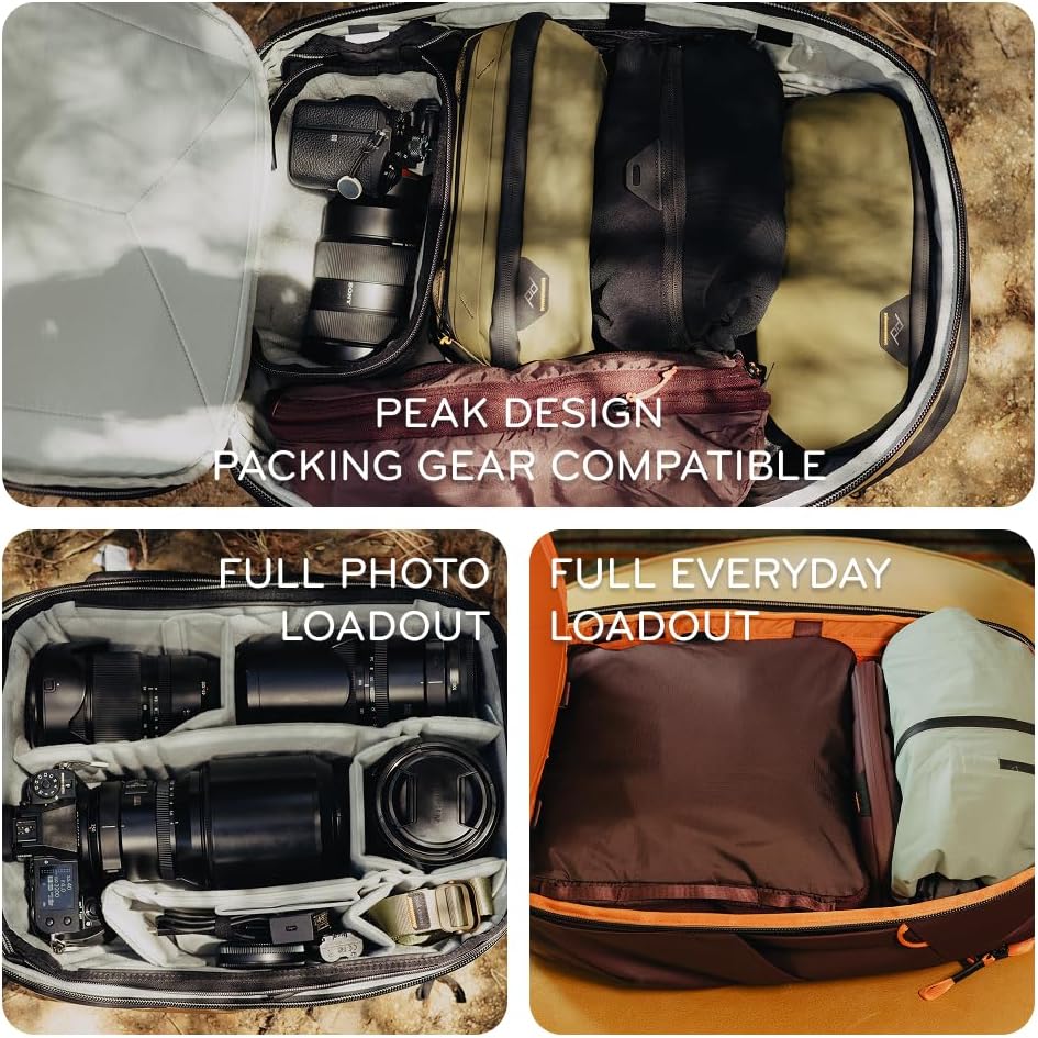 Peak Design Travel Backpack 30L, Ocean, Expandable 27-33L Design, Rear and Top Access, Weatherproof Shell, Laptop Sleeve, Ideal for Travel or Everyday Carry, Versatile Backpack for Men and Women