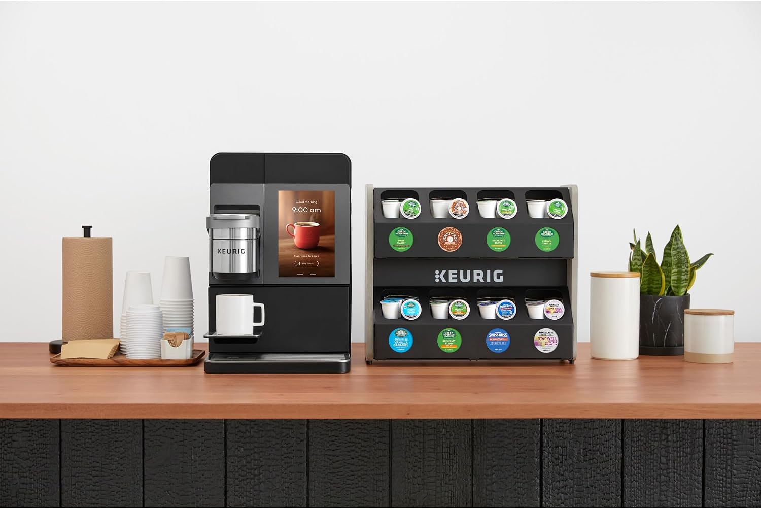 Keurig K-4500 Large Business Single Serve Coffee and Specialty Beverage Café System, Plumbed, Silver/Black