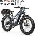 FREESKY 3500W BAFANG Motor Electric Bike for Adults, 48V 35Ah Samsung Cells Battery Ebike 140 Miles, 38+MPH, 26' Fat Tire Dirt All-Terrain Mountain E Bike, Full Suspension, UL 2849 Certified by TÜV