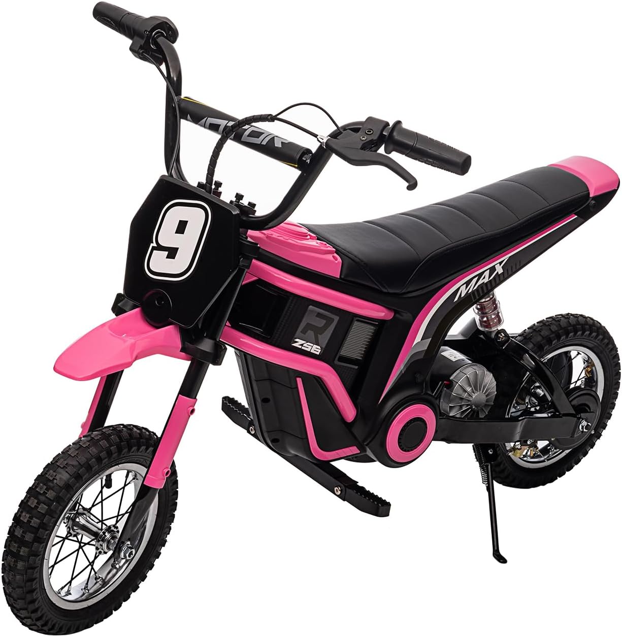 24V 350W Electric Dirt Bike for Kids – 3-Speed Modes, 14.29MPH Max Speed, ASTM-Certified Safe Motorcycle with Shockproof Suspension, Best Gift for Boys & Girls