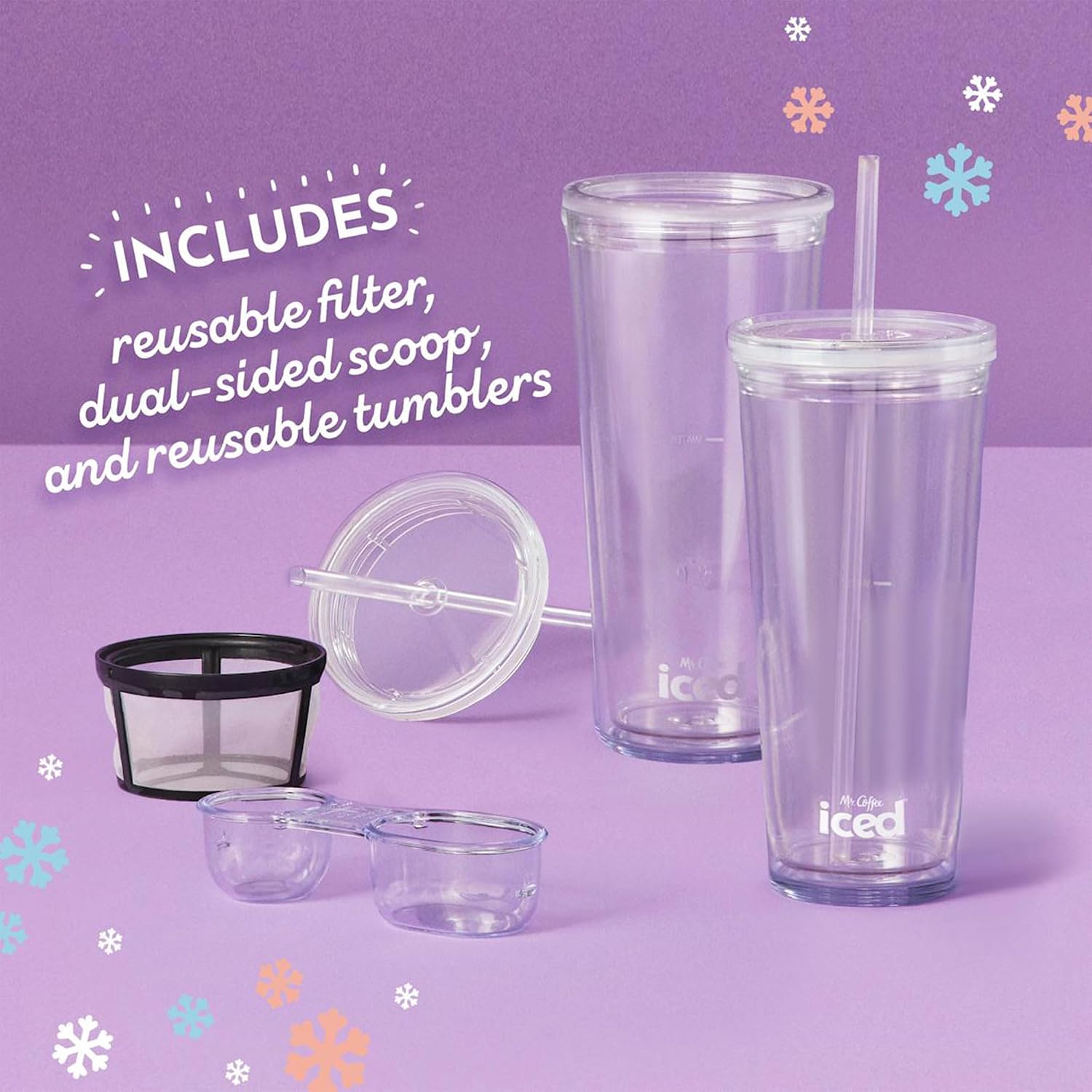 Mr. Coffee 3 in 1 Single Serve Coffee Maker, Hot or Iced Espresso and Frappe Machine, Blender, and Reusable Filter for Frozen Drinks or Lattes, Gray