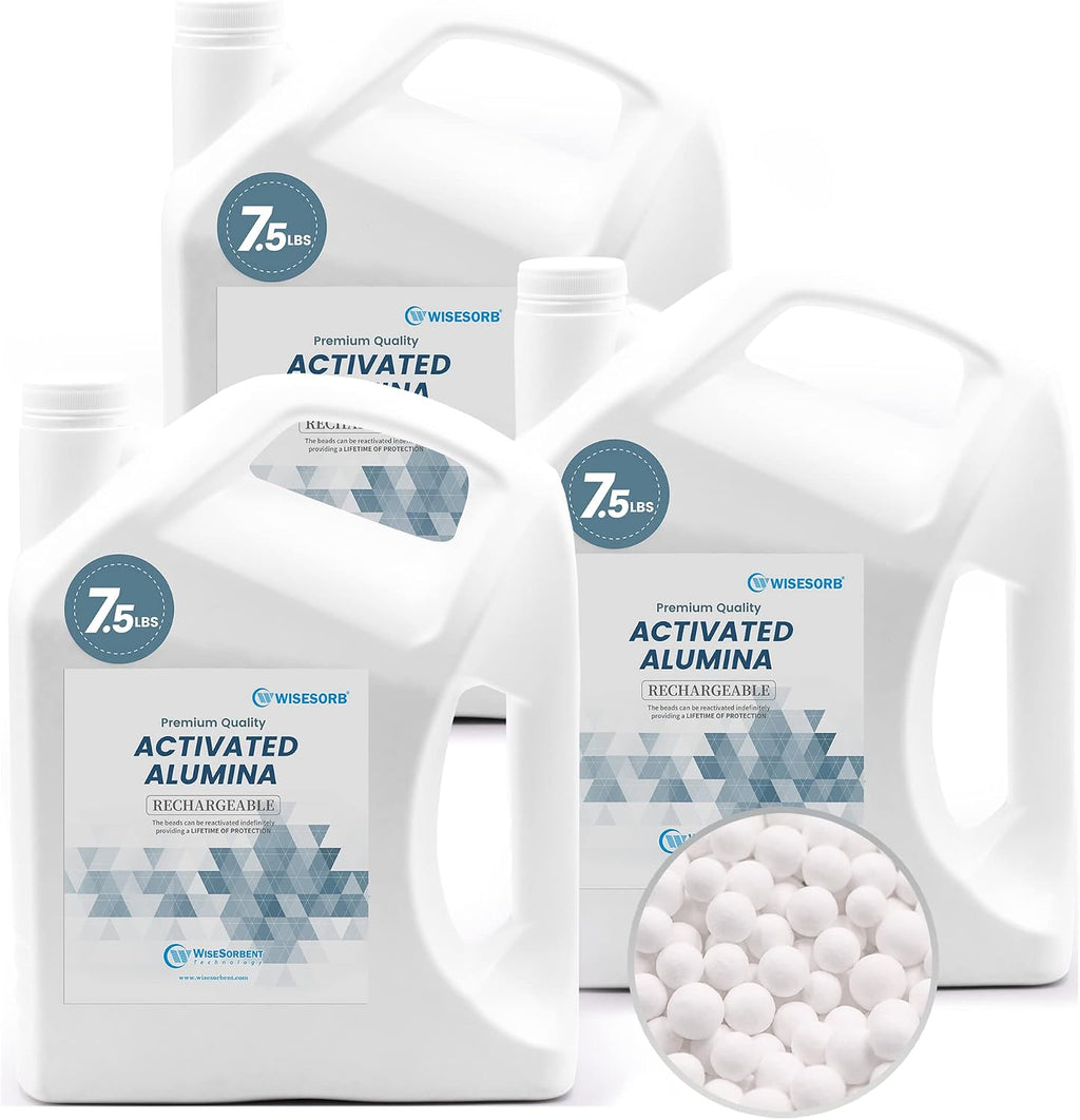 Wisesorb 22.5 LBS Activated Alumina, Alumina Desiccant Great for Filament Drying, Reusable Dessicant Dehumidifiers Desiccant Moisture Absorber Prevent Wet Filament