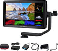 FEELWORLD S55 V3 6 Inch DSLR Camera Field Monitor Bundle - FHD IPS Screen, 4K HDMI in/Out, Tilt Arm, Power Output, Battery & Carry Case Included