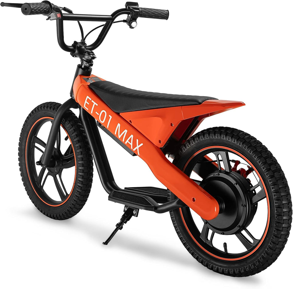 Electric Bike for Kids, 350W/250W Motor, 36V 7.8/5.2Ah, 15.5/13.7 MPH, 15/12 Miles Long Range, 16' Tires, Kids Electric Bike Aged 6 and Above, Youth Off-Road Electric Bicycle