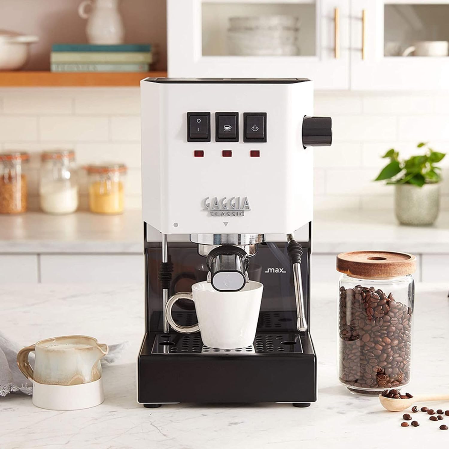 Gaggia RI9380/48 Classic Evo Pro Espresso Machine, Polar White, Small
