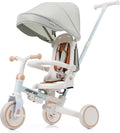 Baby Trike 7-in-1 Toddler Push Bike Parent-Controlled Toddler Tricycle to Self-Riding Tricycle Detachable Footrest