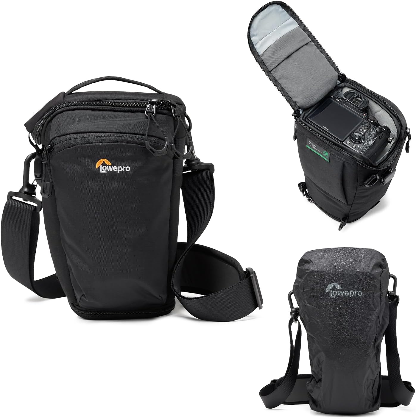 Lowepro ProTactic TLZ 70 Slim AW III Toploader Camera Bag, Camera Case for DSLR, Mirrorless, Vol. 4L Dim: 12.2x4.13x5.5in for Cameras w/Lens attached,Modular Shoulder Bag,for Photographer/Videographer