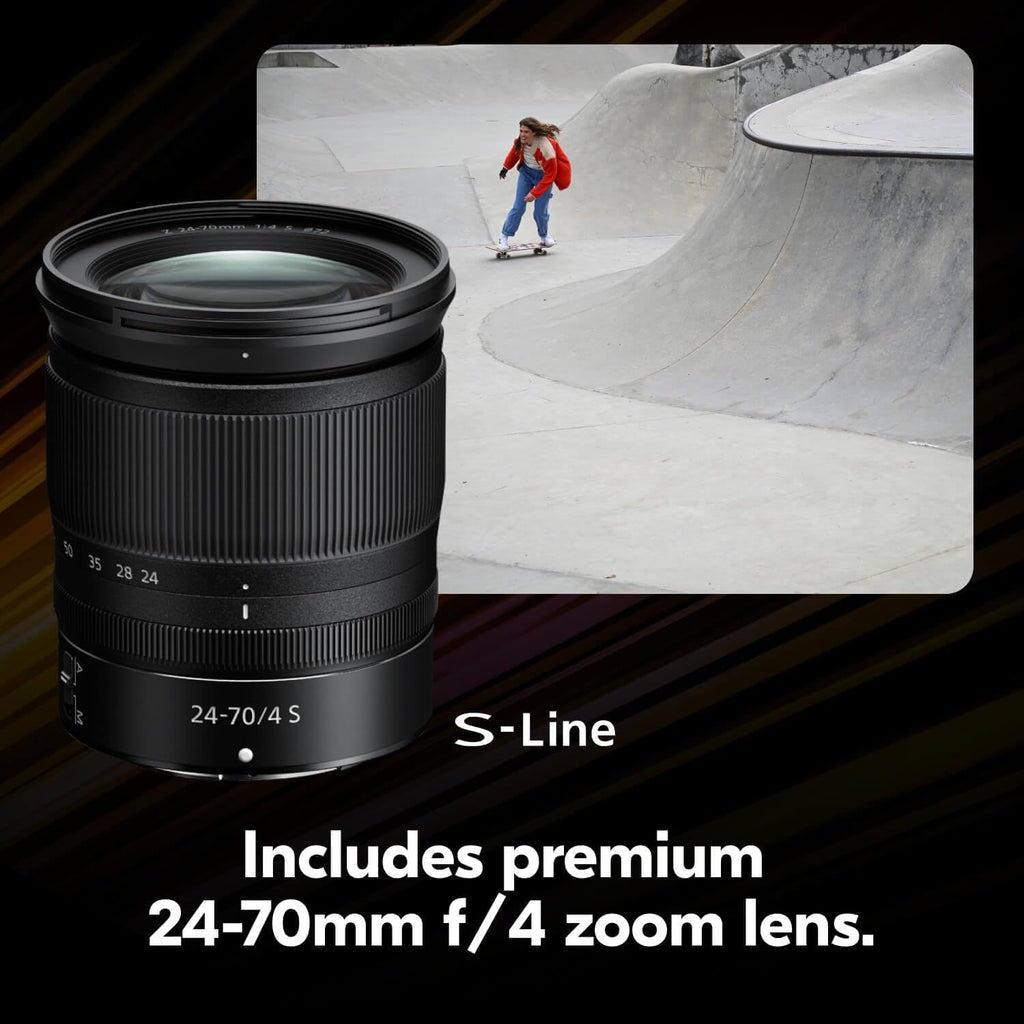 Nikon Z6 III with 24-70mm f/4 Lens | Full-Frame mirrorless Stills/Video Camera with 6K/60p Internal RAW Recording | Nikon USA Model