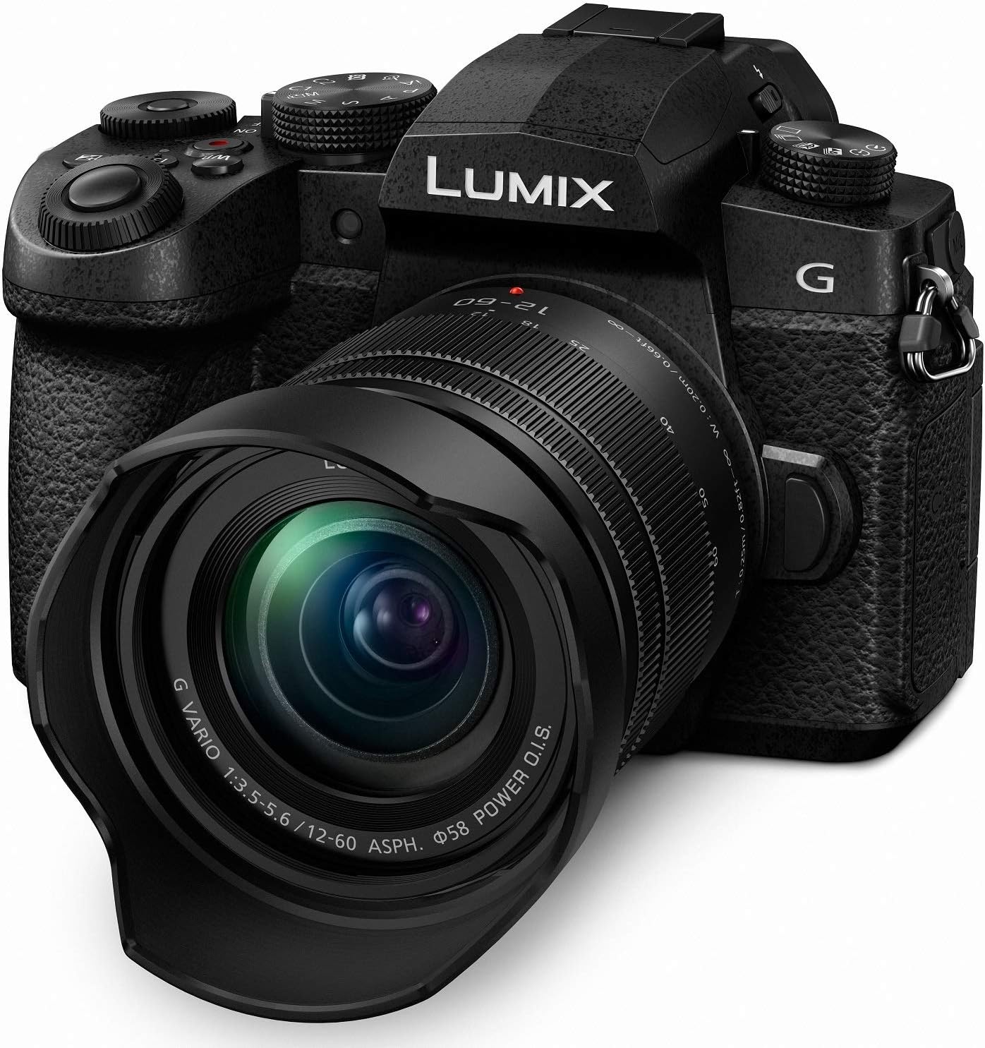 Panasonic LUMIX G95 20.3 Megapixel Mirrorless Camera, 12-60mm F3.5-5.6 Micro Four Thirds Lens, 5-Axis Dual I.S. 2, 4K 24p 30p Video, Pre-Installed V-Log L, 3' LCD Touchscreen - DC-G95MK (Black)