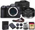 Canon EOS R6 Mark II Mirrorless Camera | 24.2MP Full Frame Sensor 4K 60p Video | Dual Pixel AF in-Body Stabilization for Professionals (5666C002) + Canon RF 50mm f/1.8 STM Lens + 64GB Card + Bag