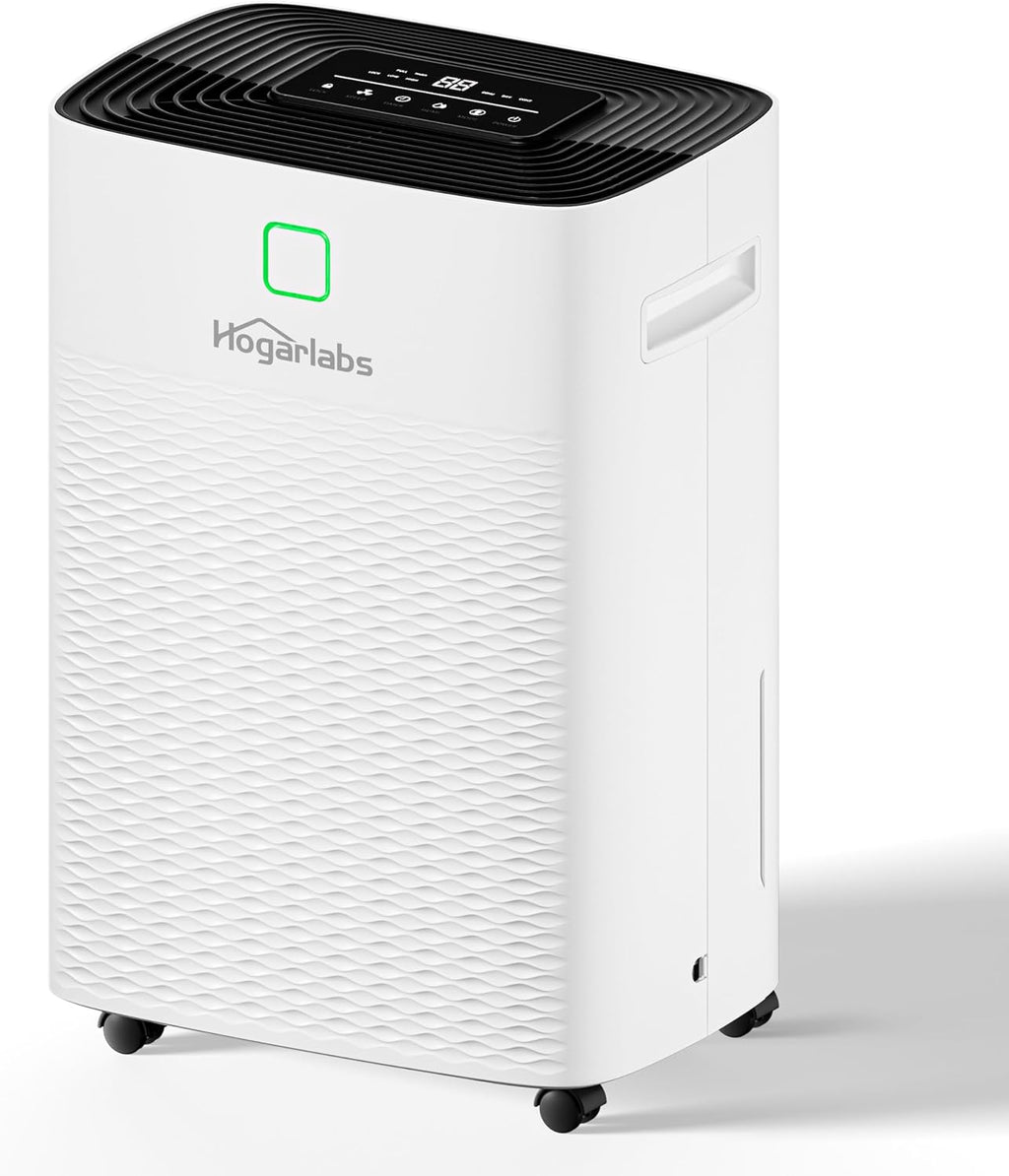 80 Pints Energy Star Dehumidifier Basement Home, Smart Silent Dehumidifier with Drain Hose, 1.32 Gal Water Tank, Intelligent Humidity Control, 24H Timer, for Large Room Bathroom Bedroom