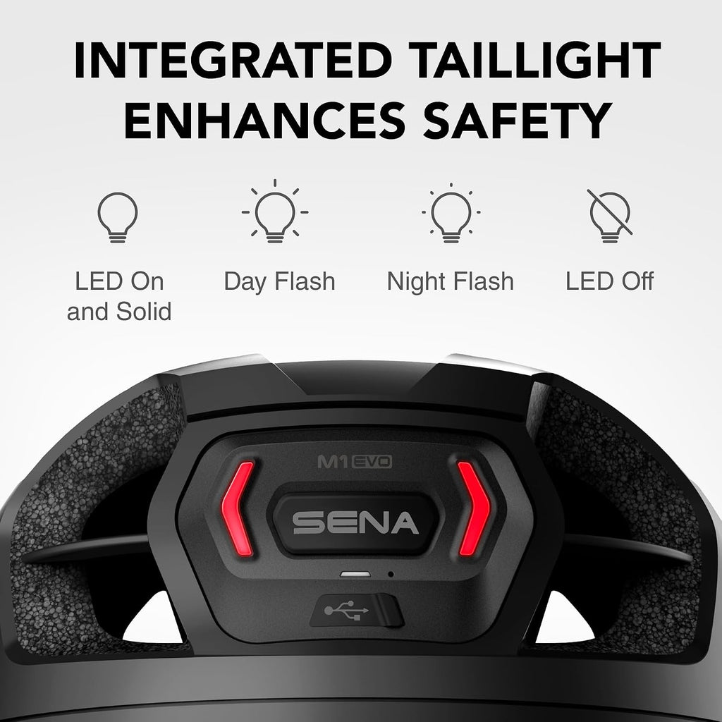 Sena M1 / M1 EVO Bluetooth and Mesh Intercom Smart Communications Mountain Bike Helmets
