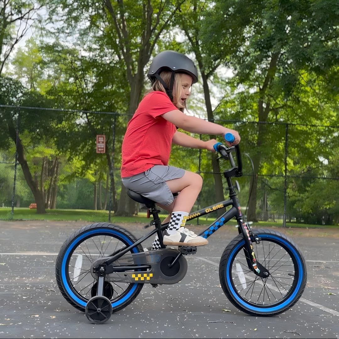 Glerc NuNu 12 14 16 Inch Kids Bike BMX Style for 2-8 Years Old Boys Girls, Toddler Bicycles with Training Wheels & Coaster Brake, Multiple Colors | Toddler Bicycles, Training Wheels, Coaster Brake, Toddler Bicycles, Training Wheels, Coaster Brake