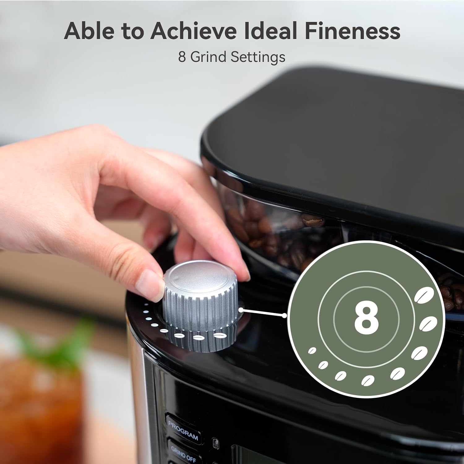 Gevi Coffee Grinder Electric,Coffee Bean Grinder with 35 Grind Settings for Espresso,Drip,French Press,Burr Coffee Grinder for Home Use,Anti-static Design,Black