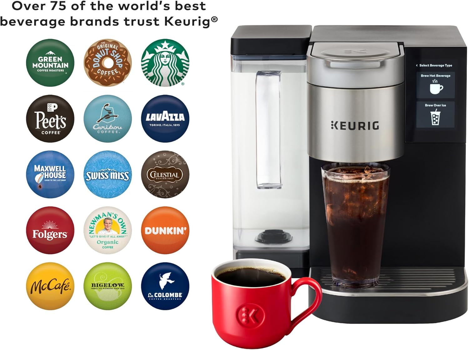 Keurig K-2550 Medium Business Single Serve Coffee Maker, 110 oz Water Reservoir, Silver/Black