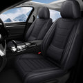 Fit for Volkswagen Beetle 2012-2019 Custom Seat Covers, PU Leather Car Seat Covers, Full Coverage Protection, Thick Cushioning Seat Protectors(Standard Front Row/Black)