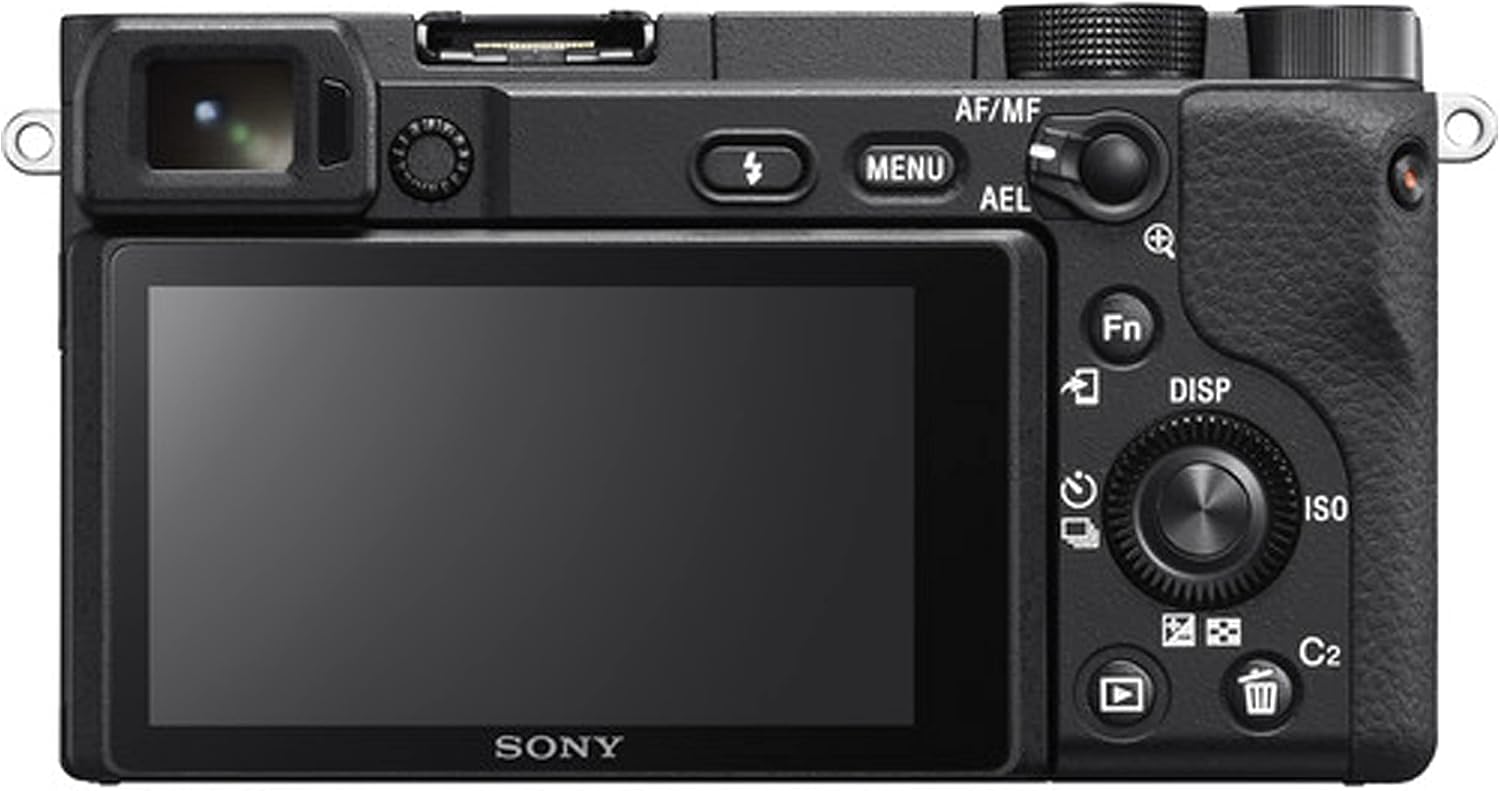 Sony a6400 Mirrorless Camera with 16-50mm Lens, 128GB Extreem Speed Memory,.43 Wide Angle & 2X Lenses, Case,Tripod, Filters, Hood, Grip,Spare Battery & Charger,Editing Software Kit -Deluxe Bundle