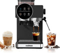 Espresso Machine with Grinder, 20 Bar Professional Expresso Coffee Machines with Milk Frother Steam Wand, Espresso Maker with 60oz Removable Water Tank, Cappuccino & Latte Machine for Home (Black)
