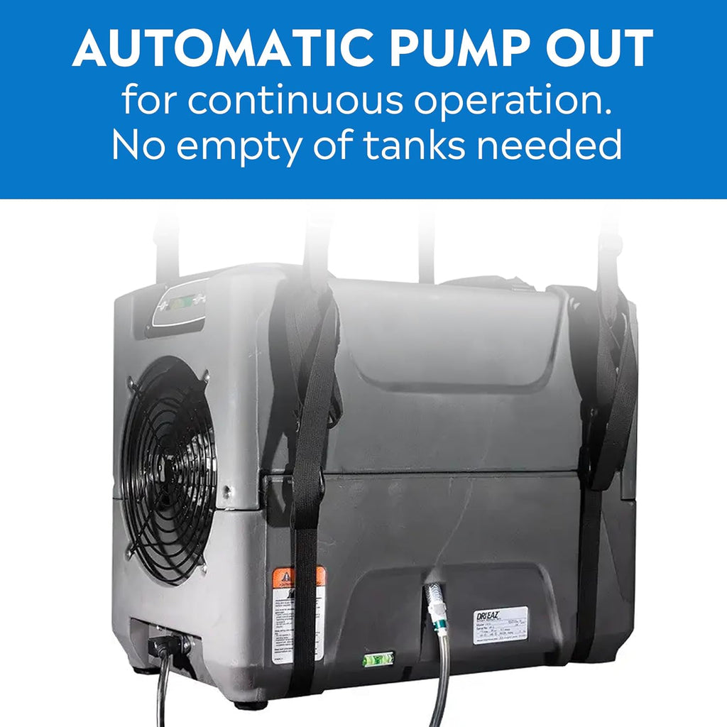 Dri-Eaz PHD 200 Commercial Dehumidifier with Pump, Industrial Dehumidifier (F515), Crawl Space and Basement Drying