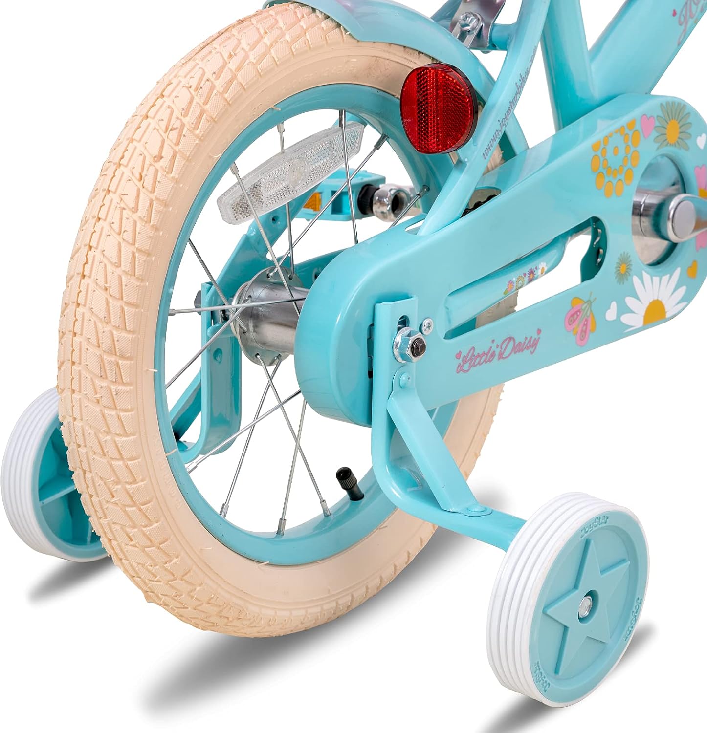 JOYSTAR Little Daisy Kids Bike for Girls Boys Ages 2-7 Years, 12 14 16 Inch Girls Bikes with Doll Bike Seat & Streamers, Boys Bike with Flag & Number Plate, Multiple Colors