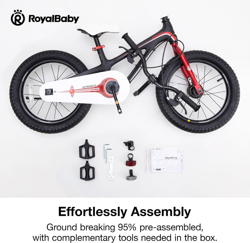 RoyalBaby Kids Bike Lightweight Magnesium Alloy, 14 16 18 Inch Children's Bicycle for Boys Girls Ages 3-9