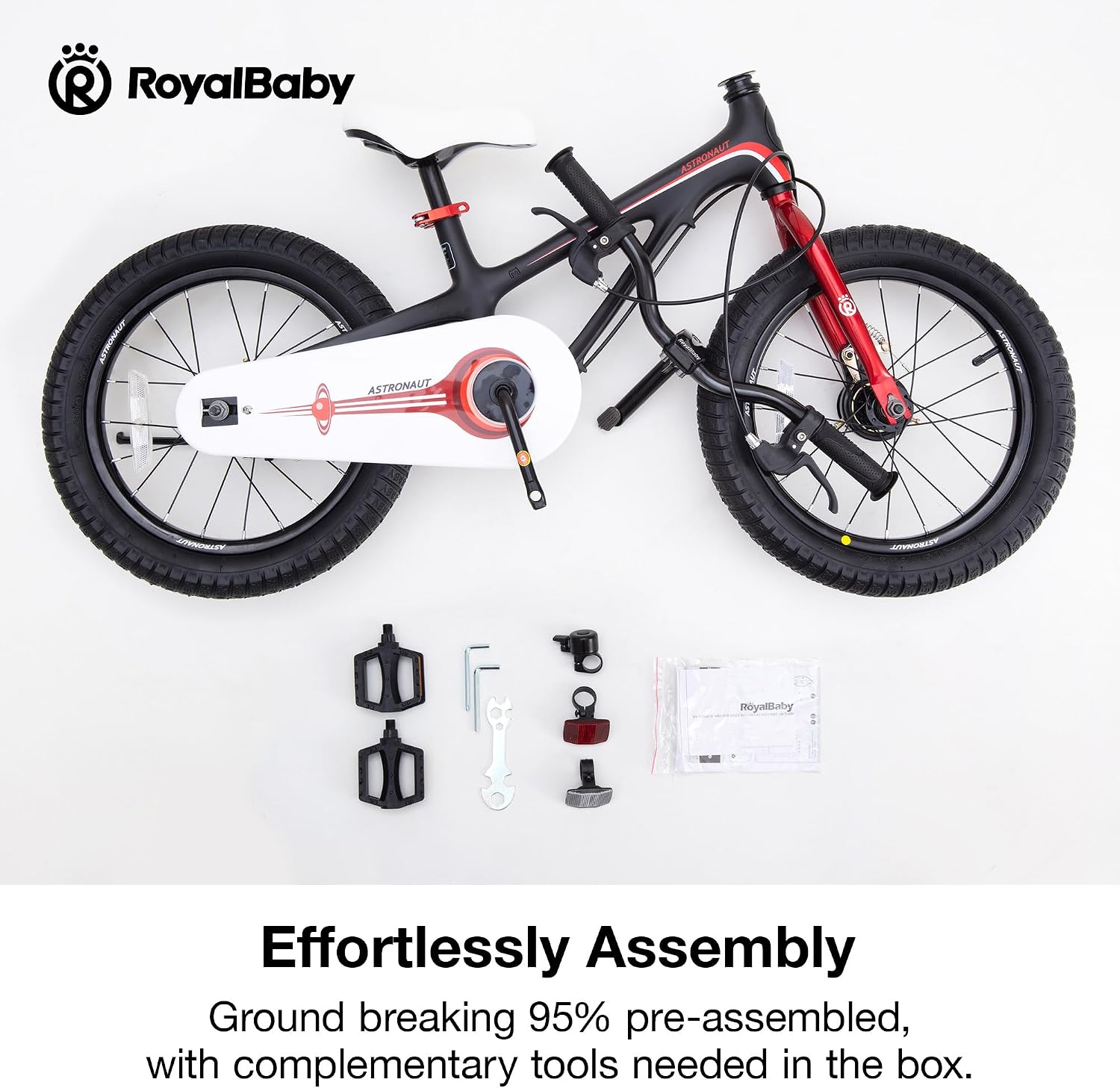 RoyalBaby Kids Bike Lightweight Magnesium Alloy, 14 16 18 Inch Children's Bicycle for Boys Girls Ages 3-9