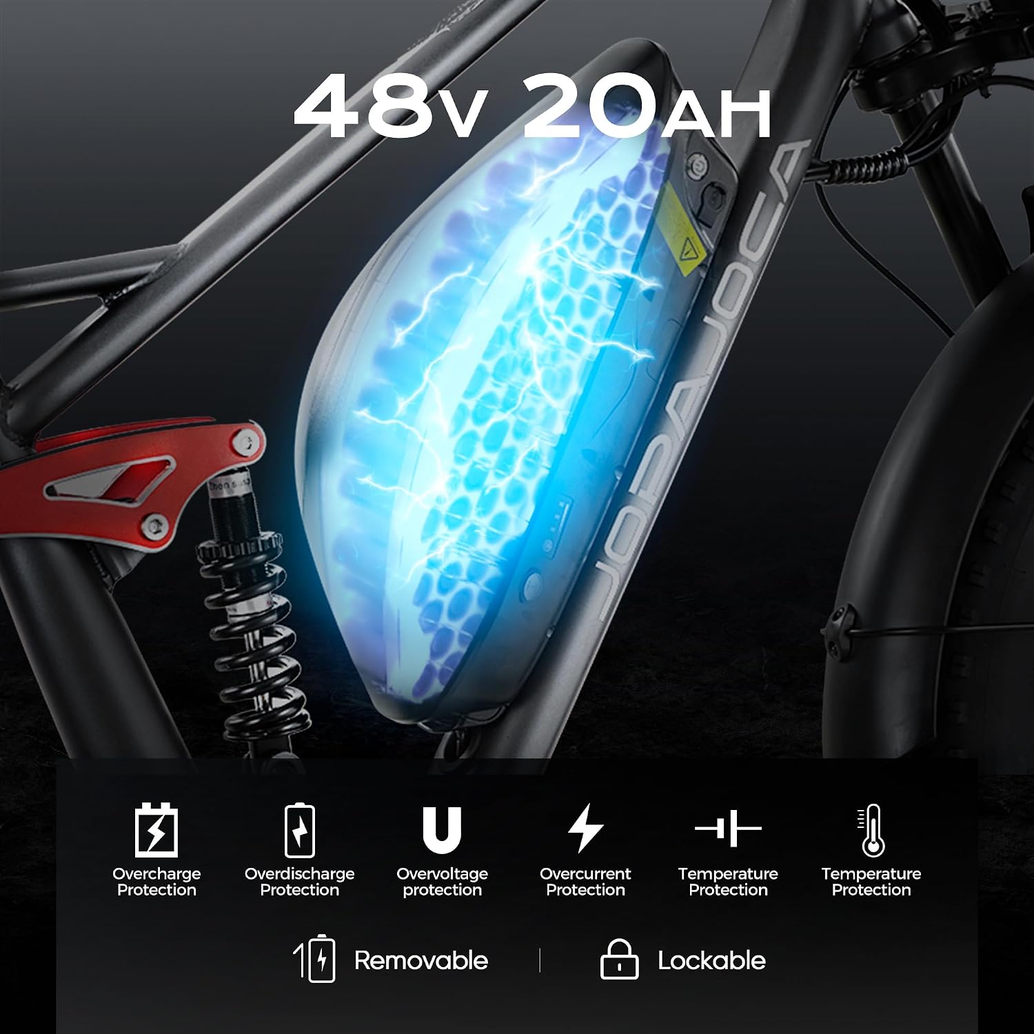 eAhora Terra/Luna 2 Dual Motor 33-31Mph Electric Bike for Adults 3000W/1500W Ebike with Removable 48V 20Ah/15Ah Battery 20'' * 4.0 Fat Tire All Terrain Ebikes, SHM 7-Speed Gear Electric Bicycle