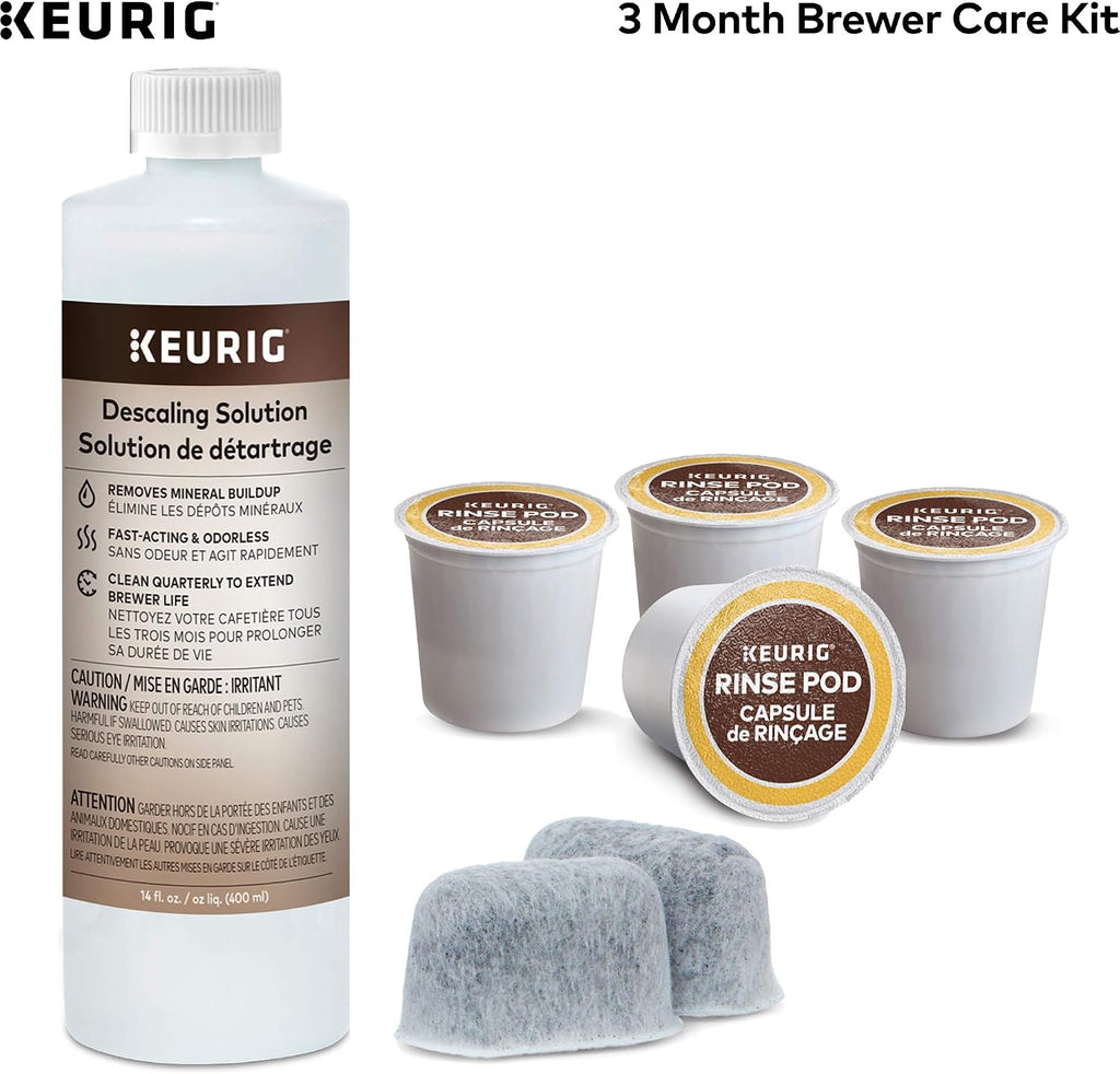 Keurig® K-Supreme Plus SMART Single Serve K-Cup Pod Coffee Maker (Black) 3-Month Brewer Maintenance Kit